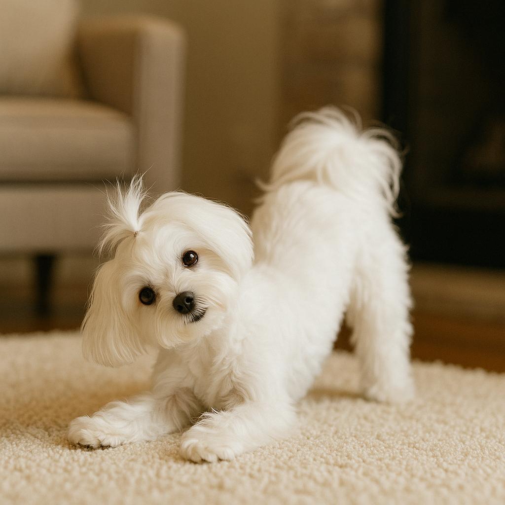 Maltese bow sparks joy