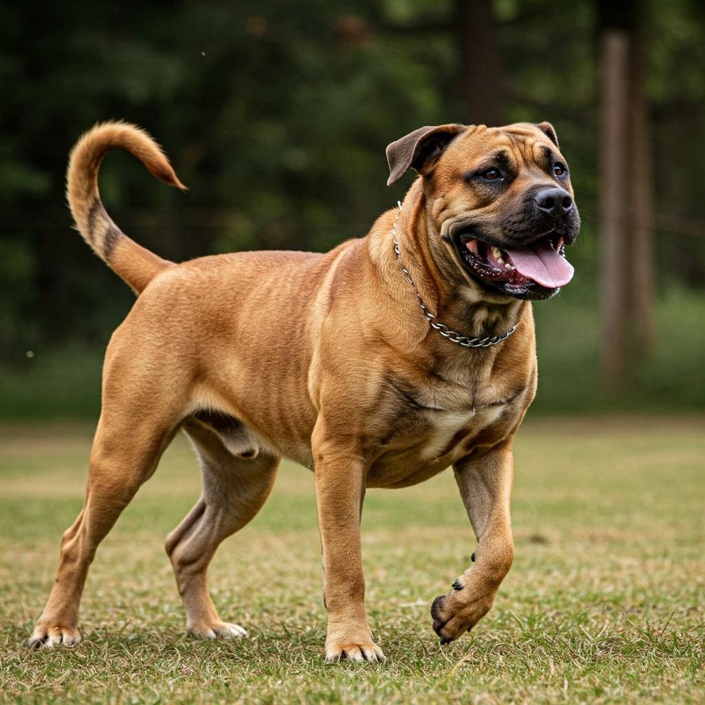 A Boerboel in peak physical condition, radiating health and athleticism.