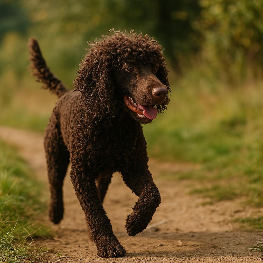 Irish Water Spaniel: A dynamic portrait