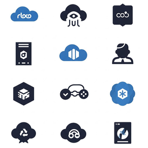 An illustration showcasing a comparison of top cloud gaming platforms, with each platform represented by its logo. The image features a side-by-side comparison, highlighting key differences in game selection, performance, and features. Clean and minimalist design with no text, focusing on the platform logos.