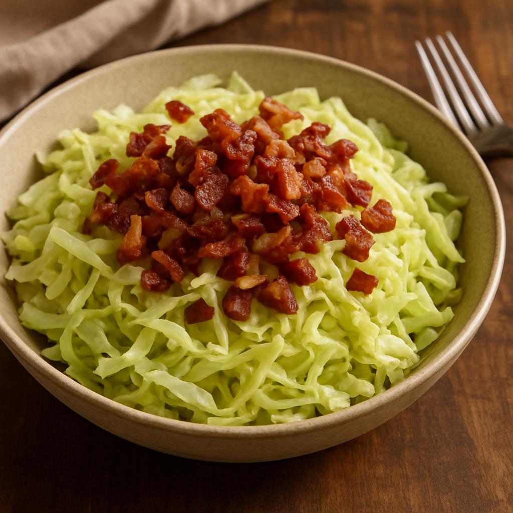 Crisp bacon cabbage salad