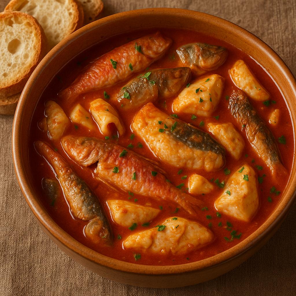 Sea-based tomato stew