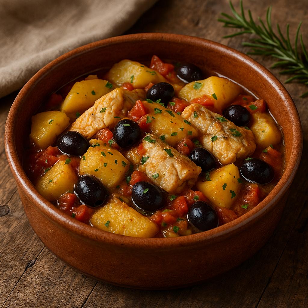 Cod and potato stew