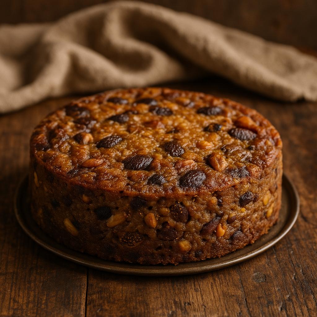 Festive fig and nut cake