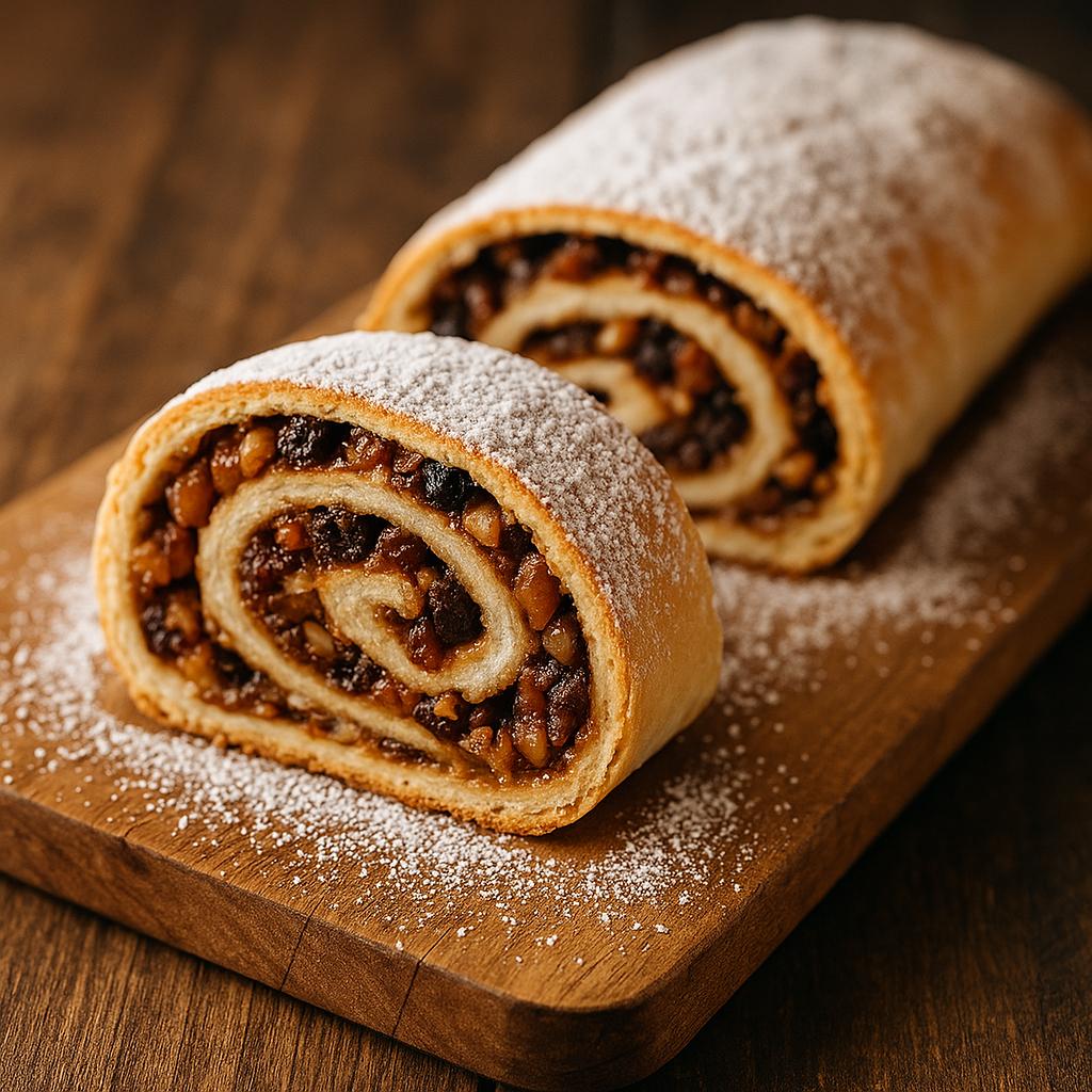 Fruit-nut spiraled powdered delight