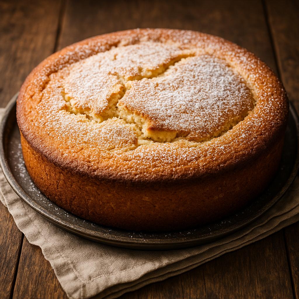 Creamy Italian cake, rustic elegance