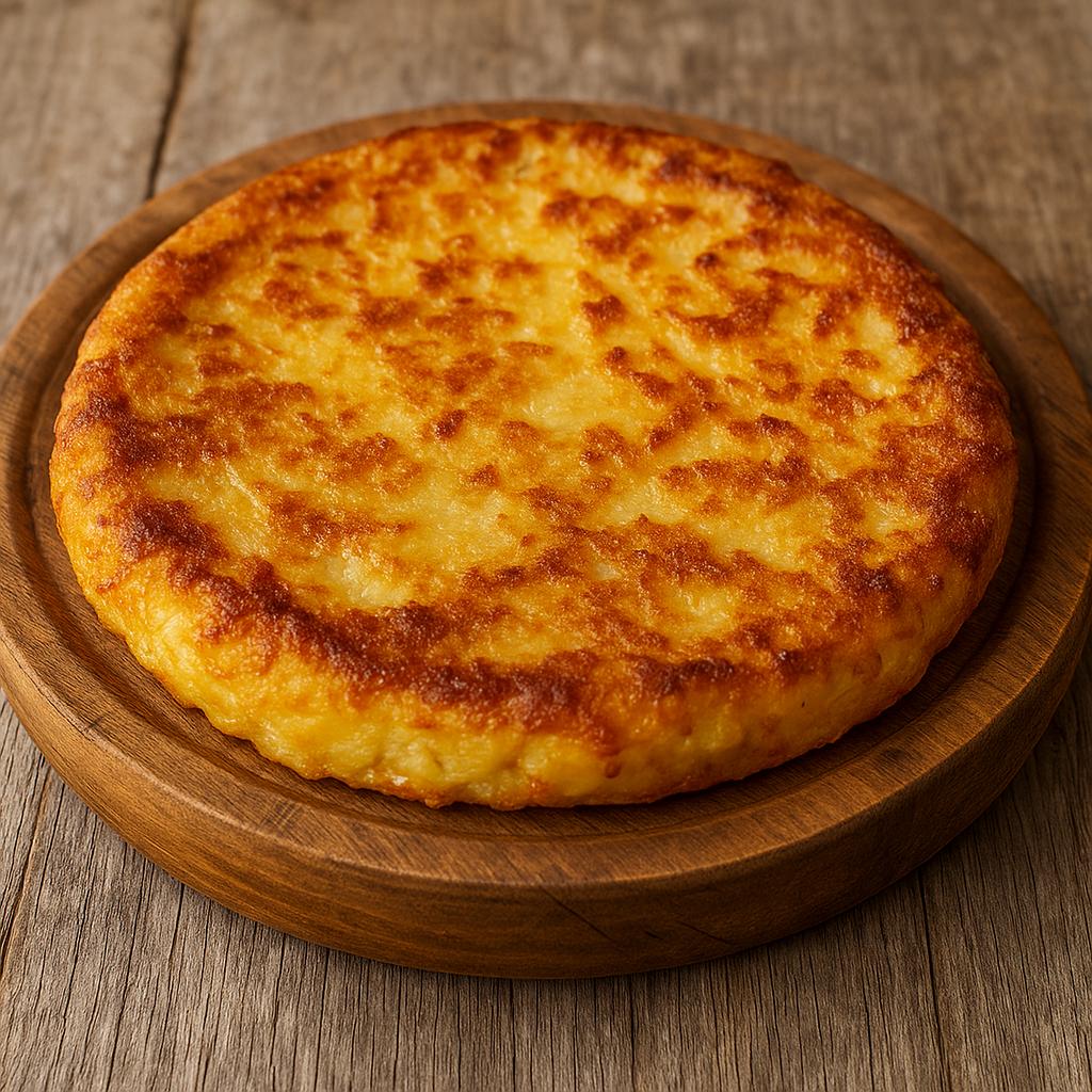 Crispy potato cheese frico