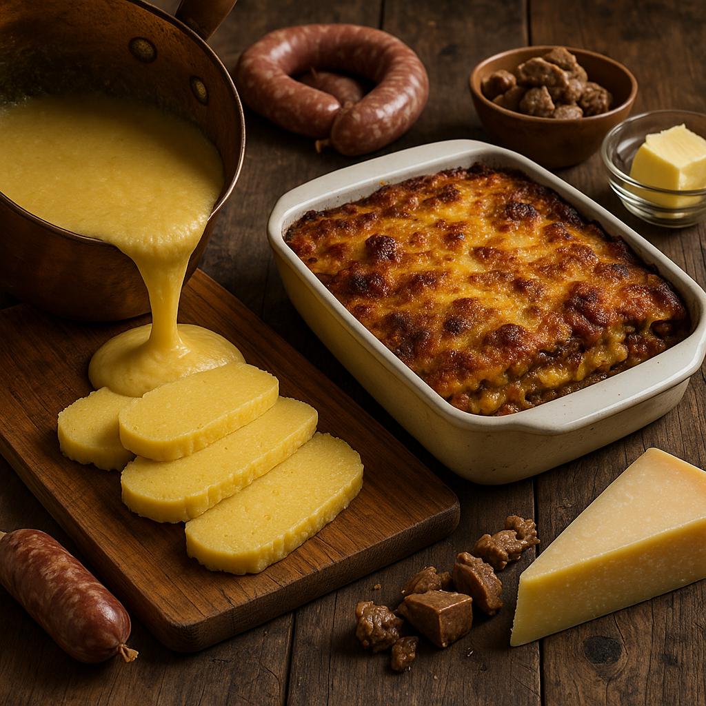 Polenta pasticciata casserole