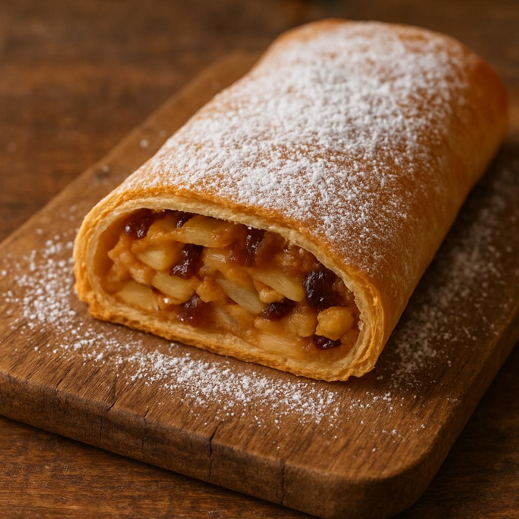 Gentle golden pastry roll