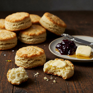 Delicious homemade biscuits freshly baked, golden-brown and flaky, perfect for a breakfast treat. These easy biscuit recipes offer a light and fluffy texture, ideal for pairing with butter, jam, or honey. A classic breakfast option that will satisfy your morning cravings.