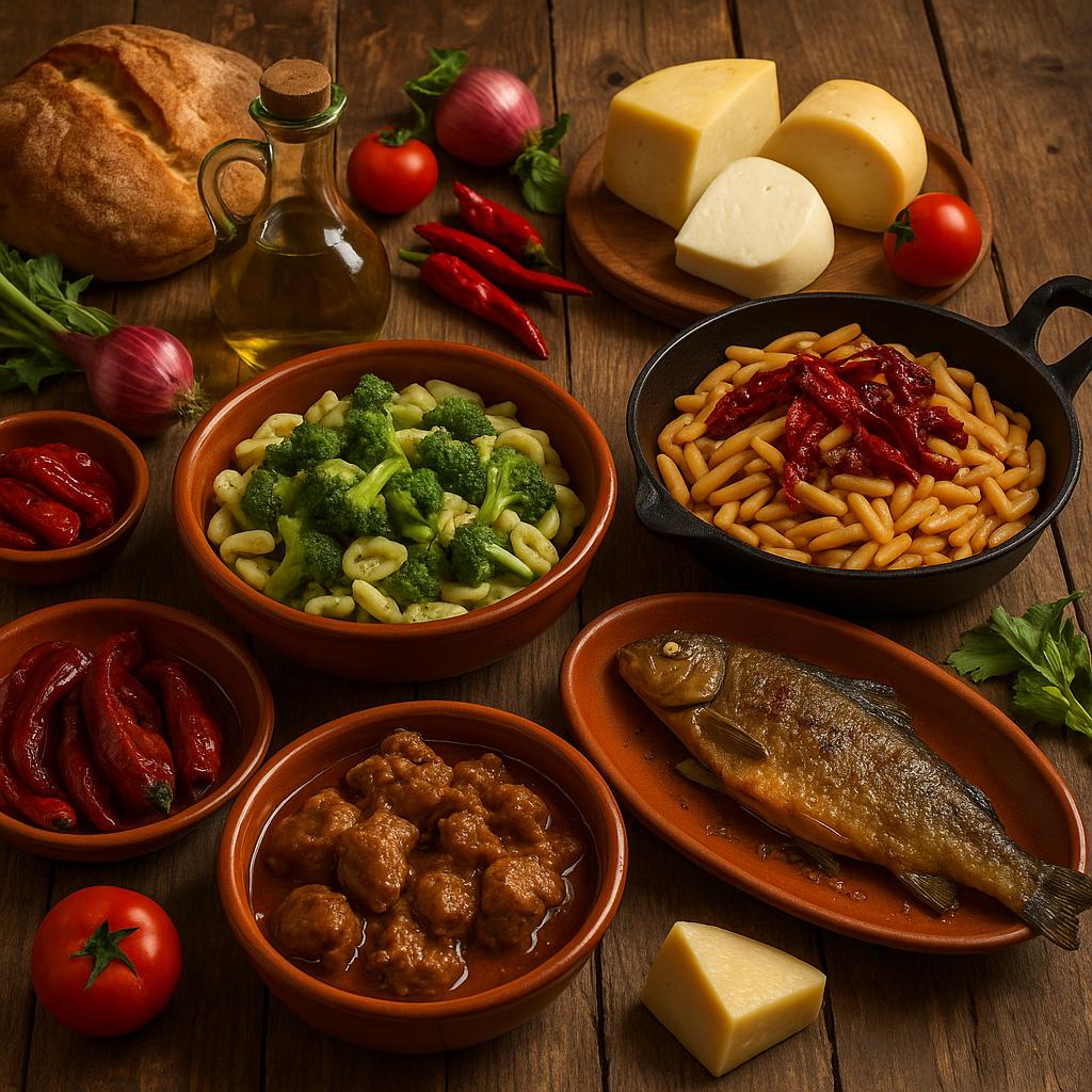 Rustic Basilicata dishes collection