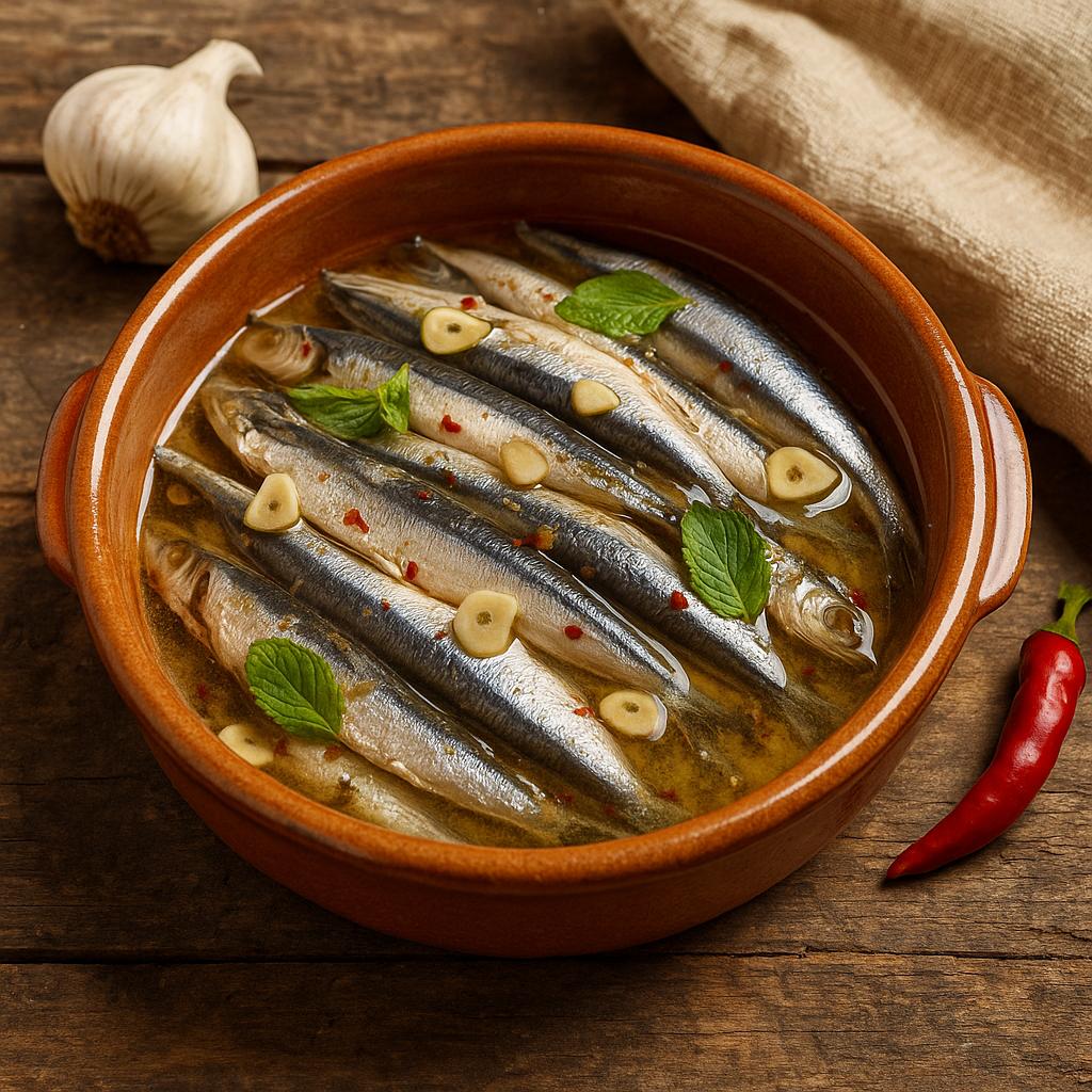 Lucanian marinated anchovies