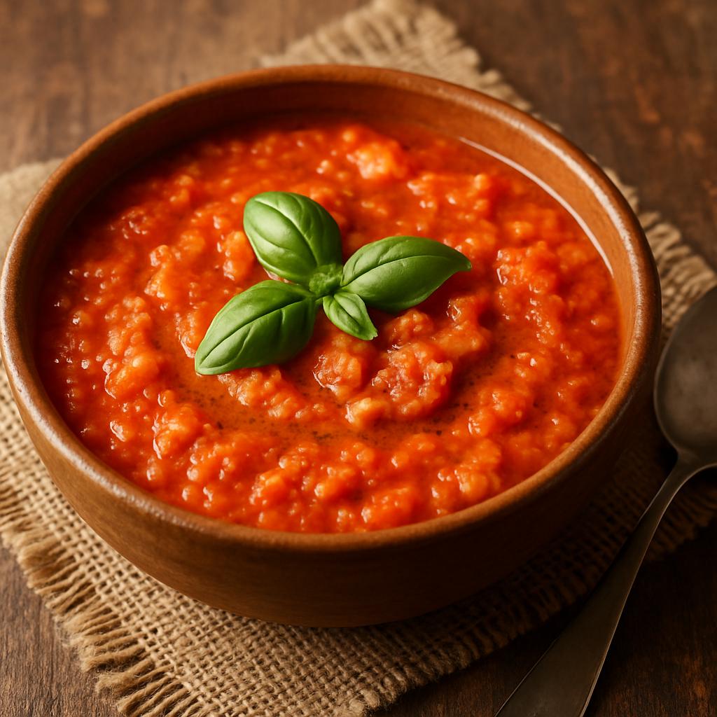 Hearty tomato bread soup
