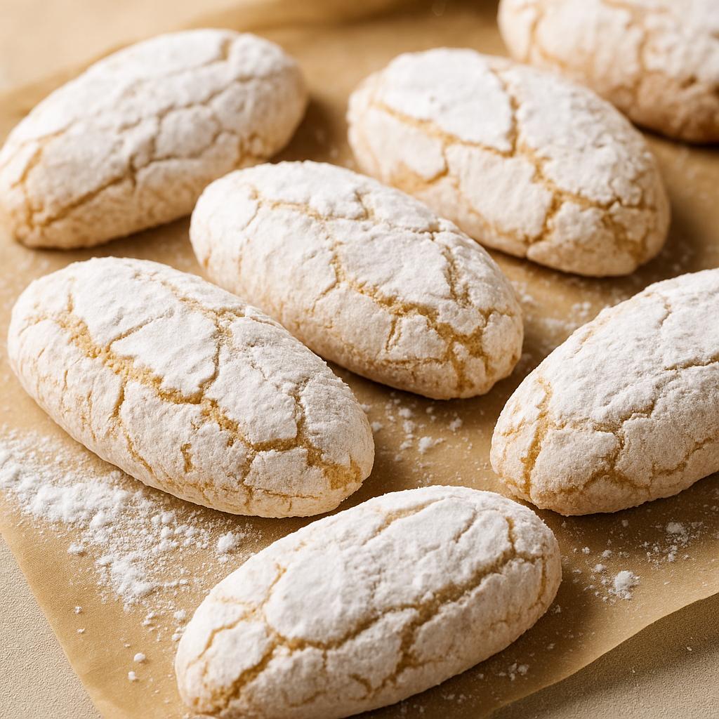 Almond sugar-dusted Italian cookies