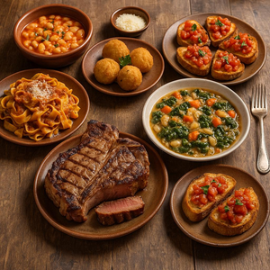 Farm-to-table Tuscan bounty spread