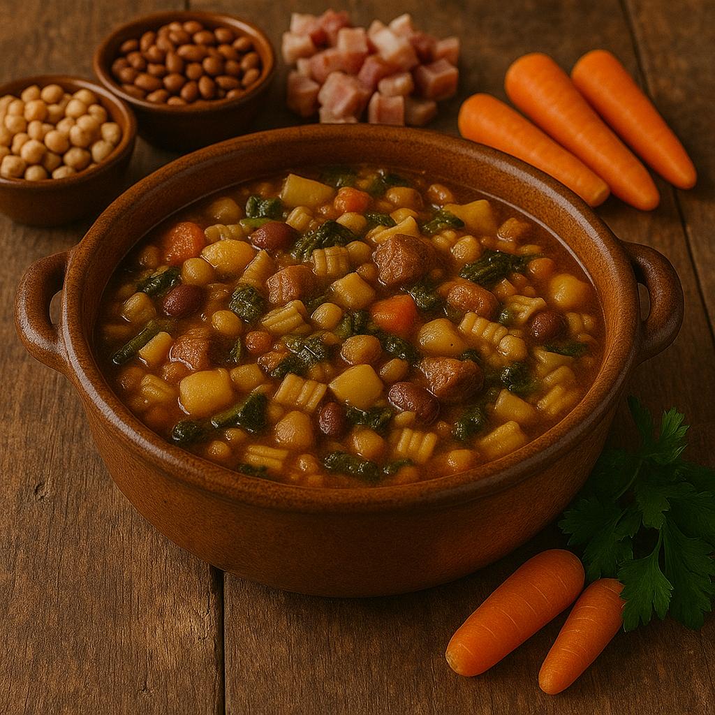 Hearty bowl of Virtù stew