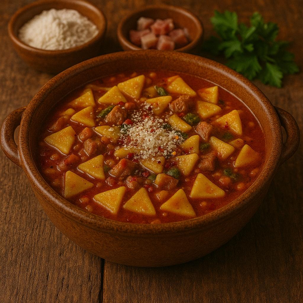Patellette soup triangles