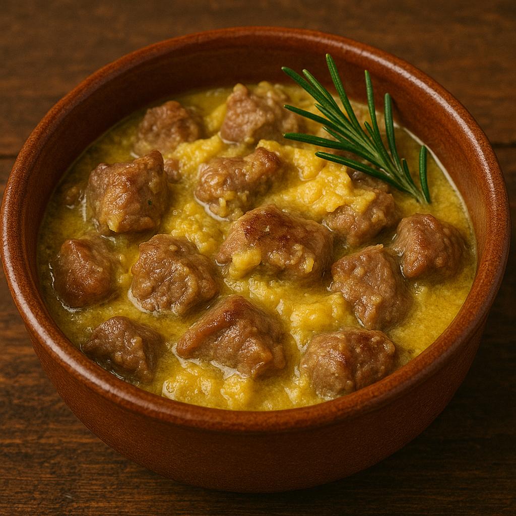 Lamb Cacio e Uova bowl