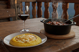 A variety of local dishes from the Aosta Valley showcasing traditional ingredients and flavors.