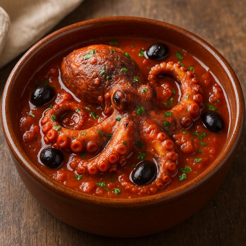 Octopus alla Luciana dish