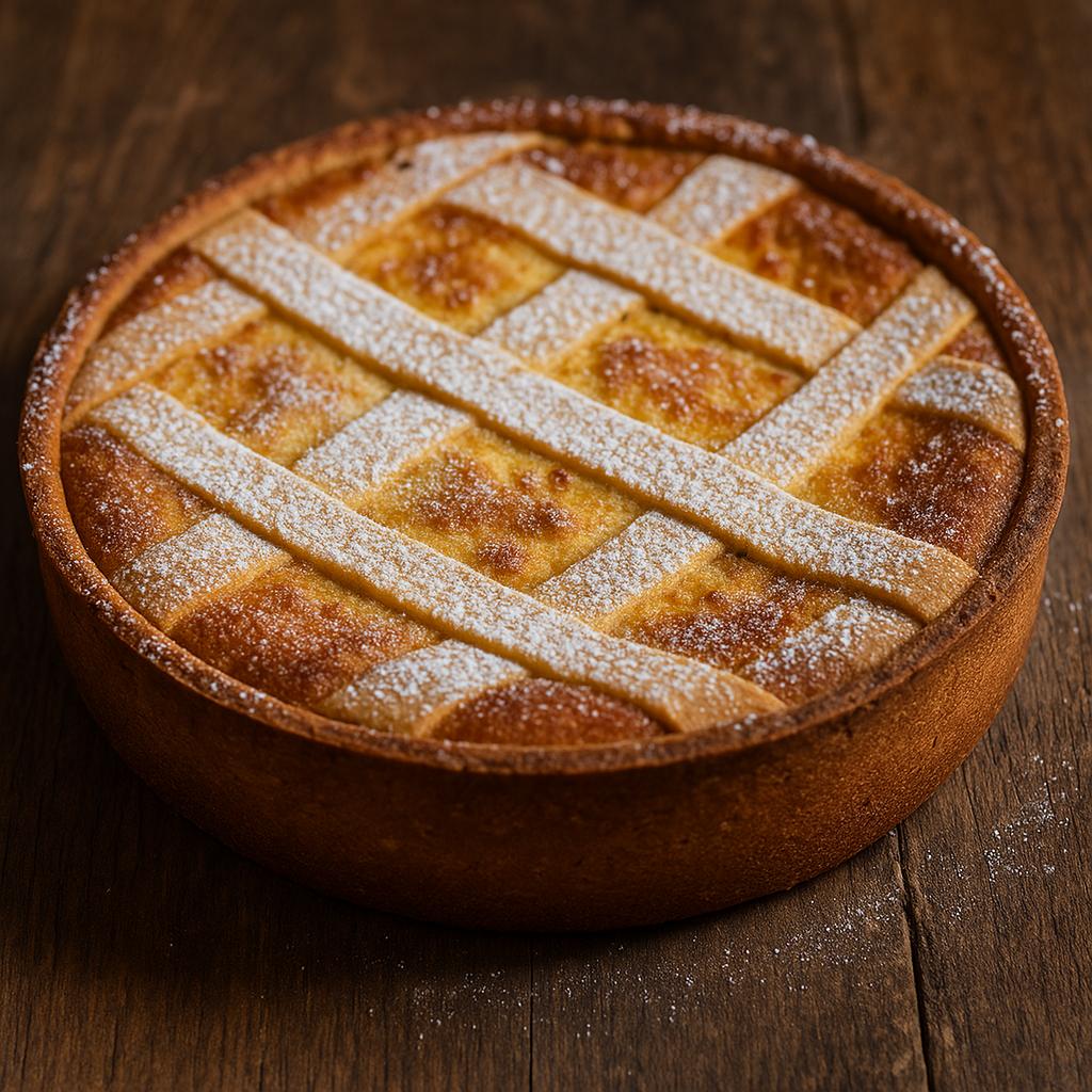 Neapolitan pastiera cake