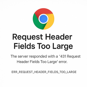 Browser error display, header oversized