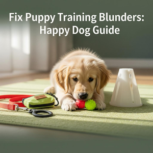 Golden retriever puppy training guide: Tips and tricks for a happy, obedient dog. Avoid common mistakes. Training tools.