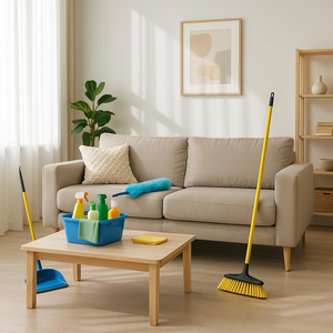 Modern tidy living room