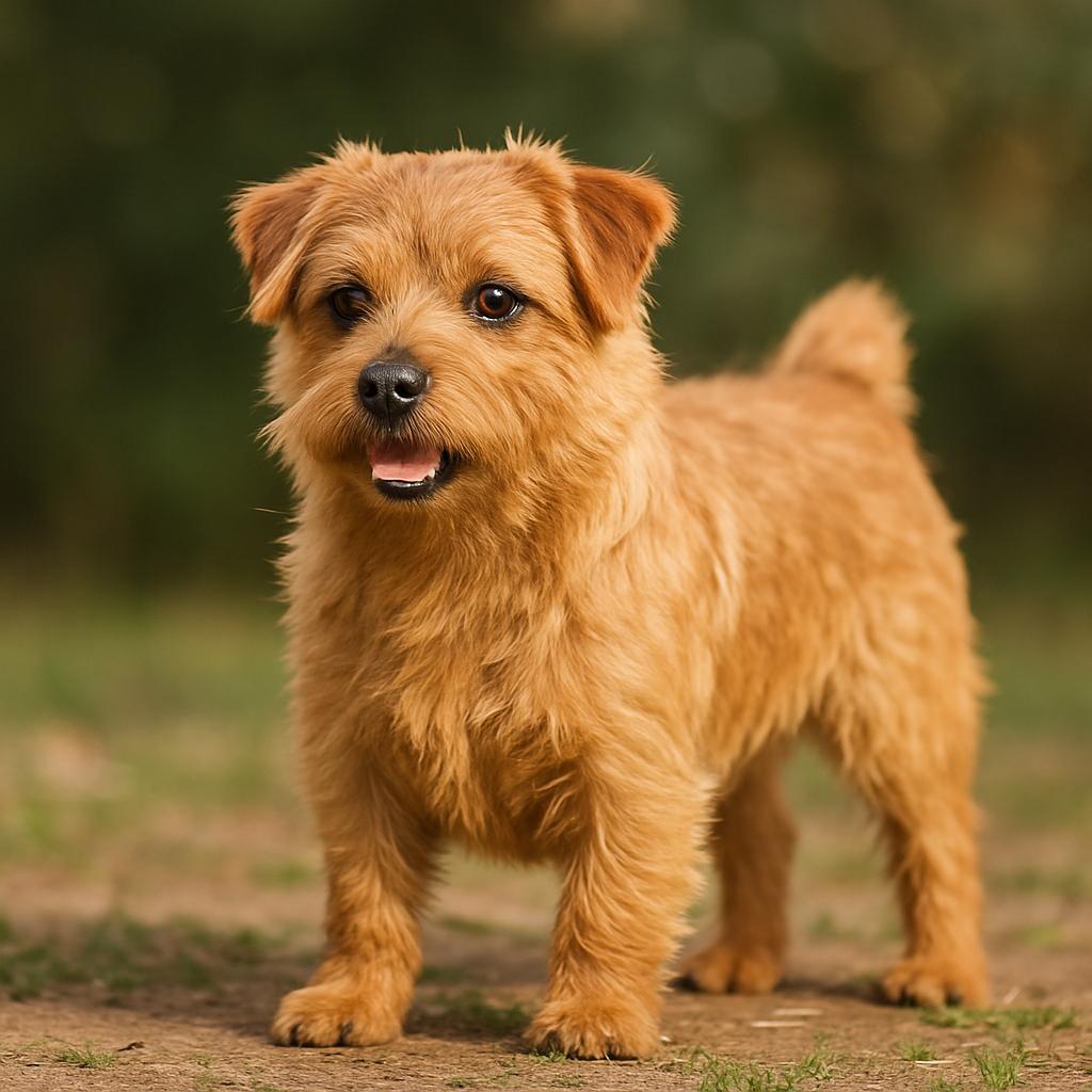 Norfolk Terrier dog portrait