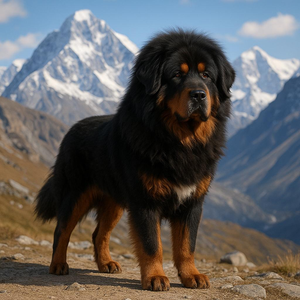 Tibetan Mastiff mountain stance