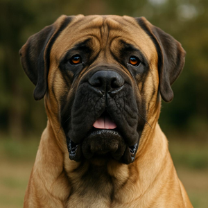 A fantastic portrait of a mastiff.