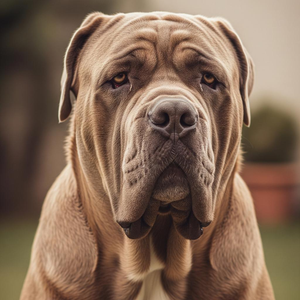 Neapolitan Mastiff in full body portrait
