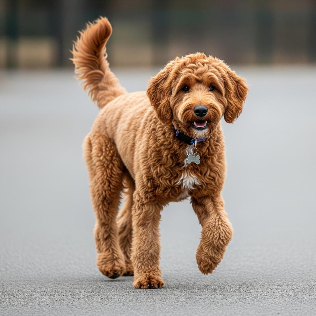 Labradoodle outdoor adventure