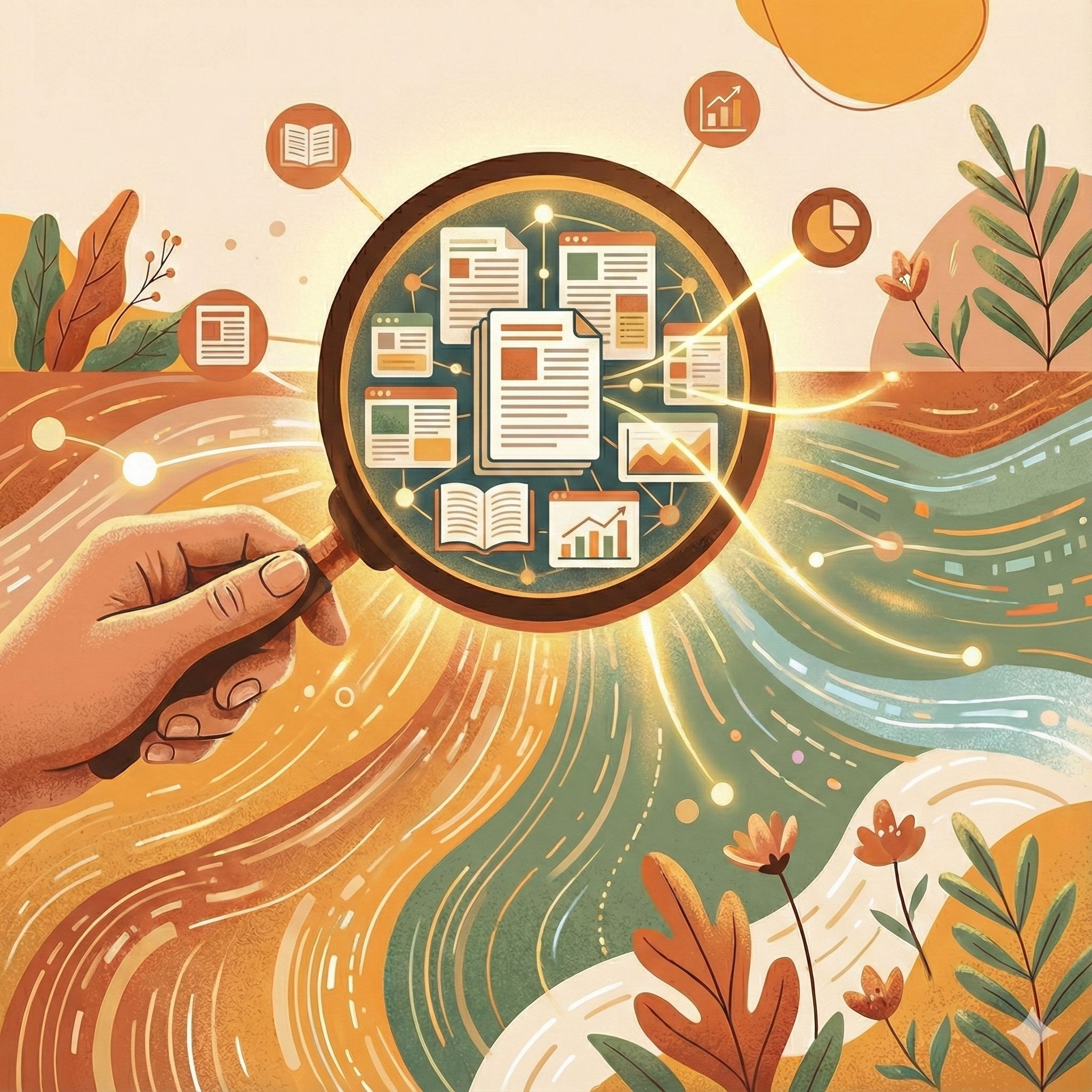 Searching digital knowledge.